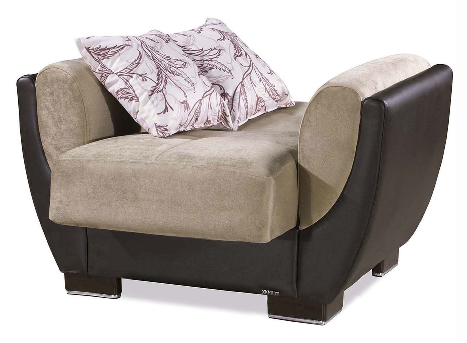 Armada Air Fabric/PU Convertible Sleeper Chair
