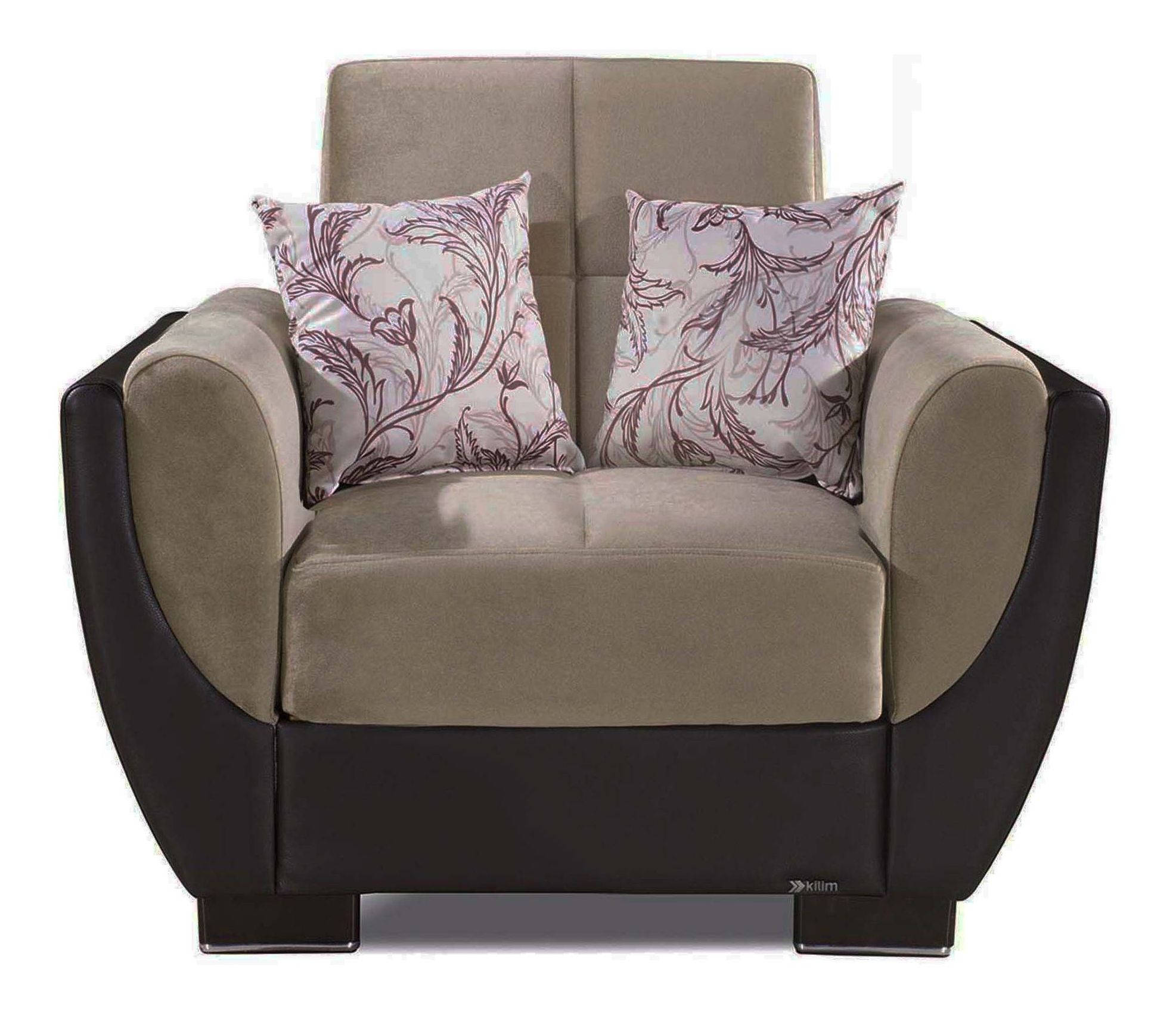 Armada Air Fabric/PU Convertible Sleeper Chair