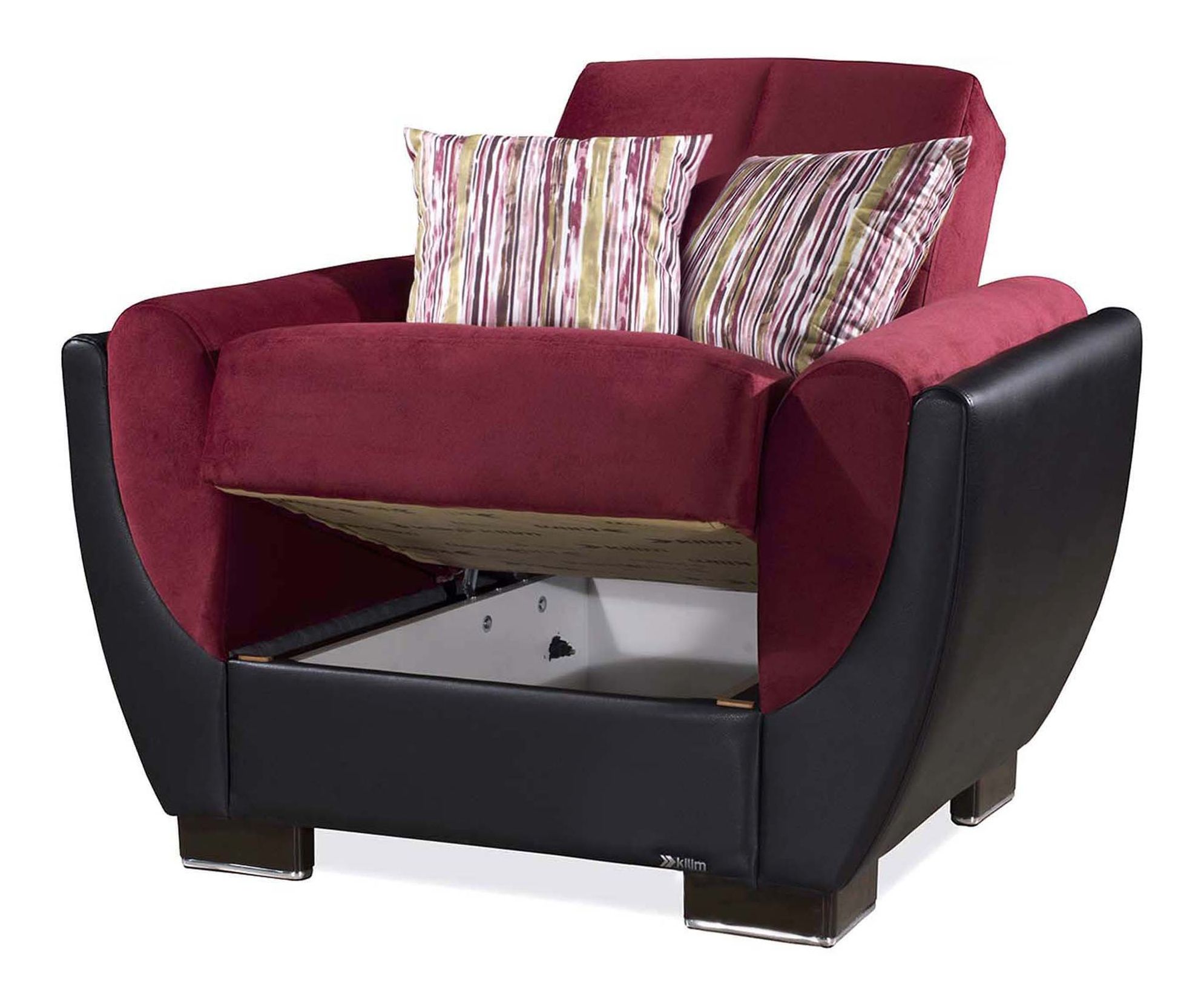 Armada Air Fabric/PU Convertible Sleeper Chair