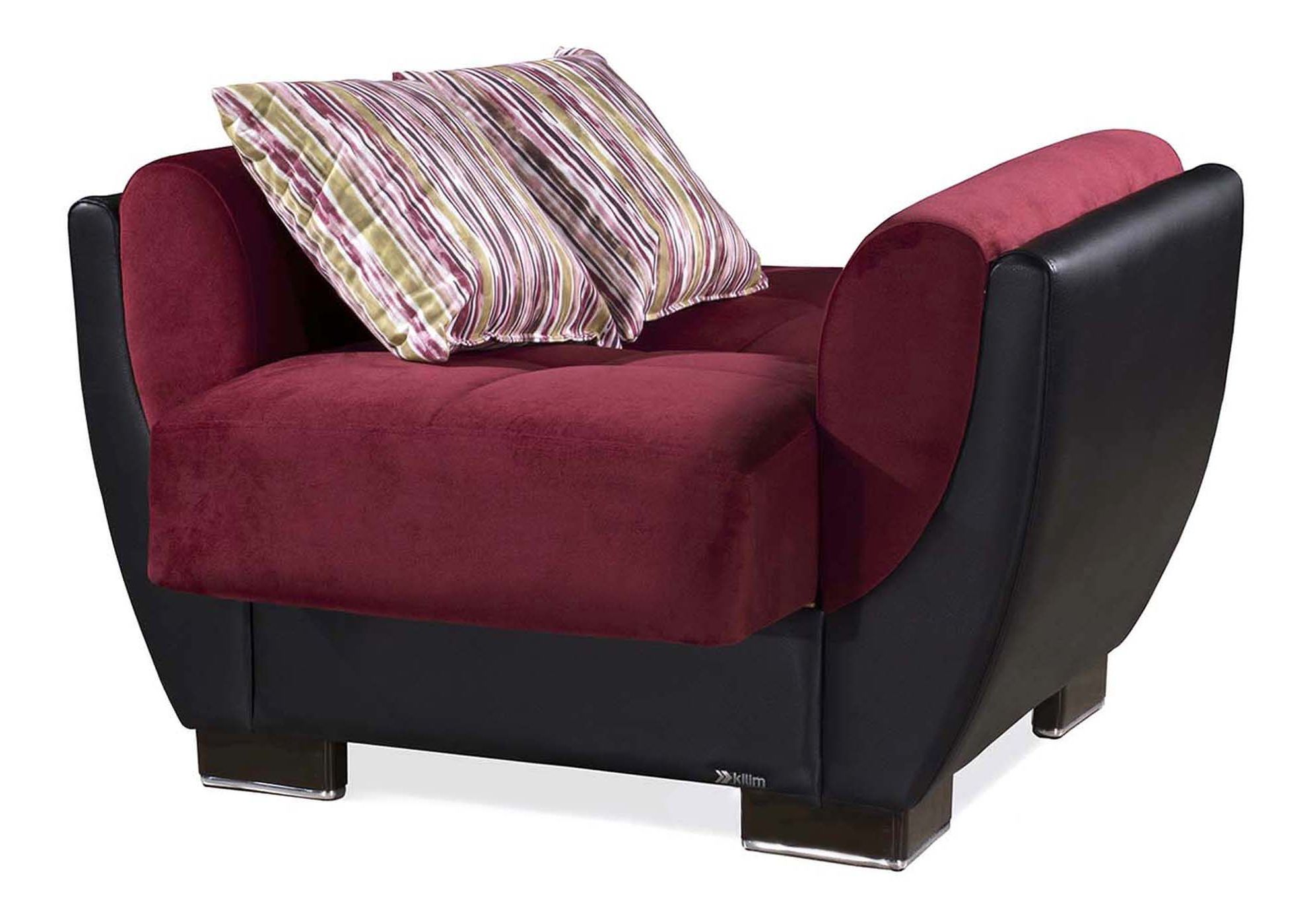 Armada Air Fabric/PU Convertible Sleeper Chair
