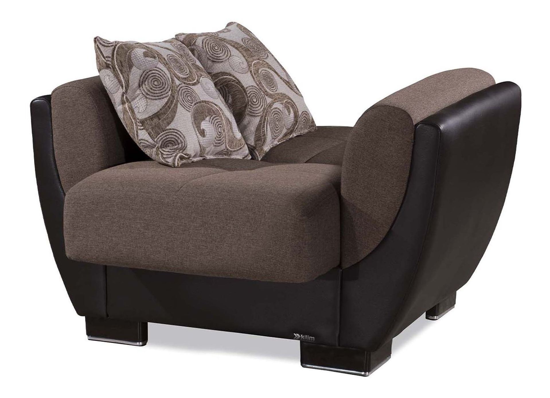 Armada Air Fabric/PU Convertible Sleeper Chair