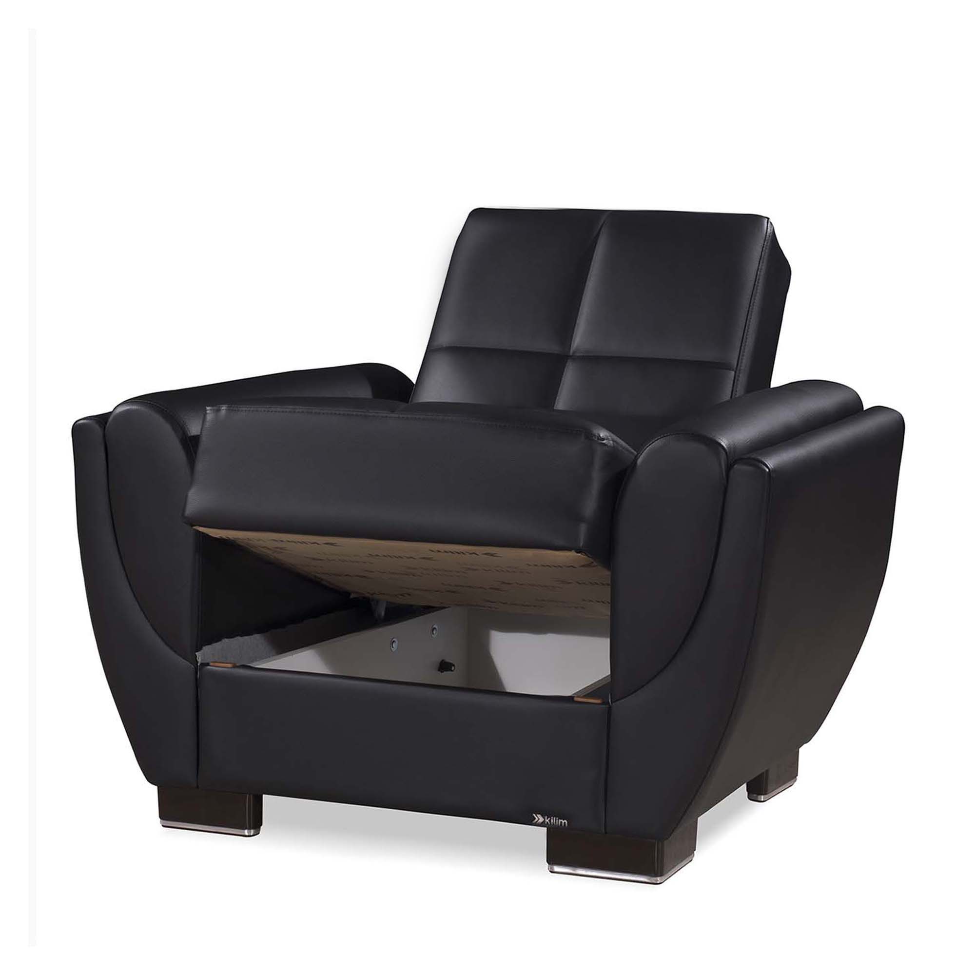Armada Air PU Convertible Sleeper Chair