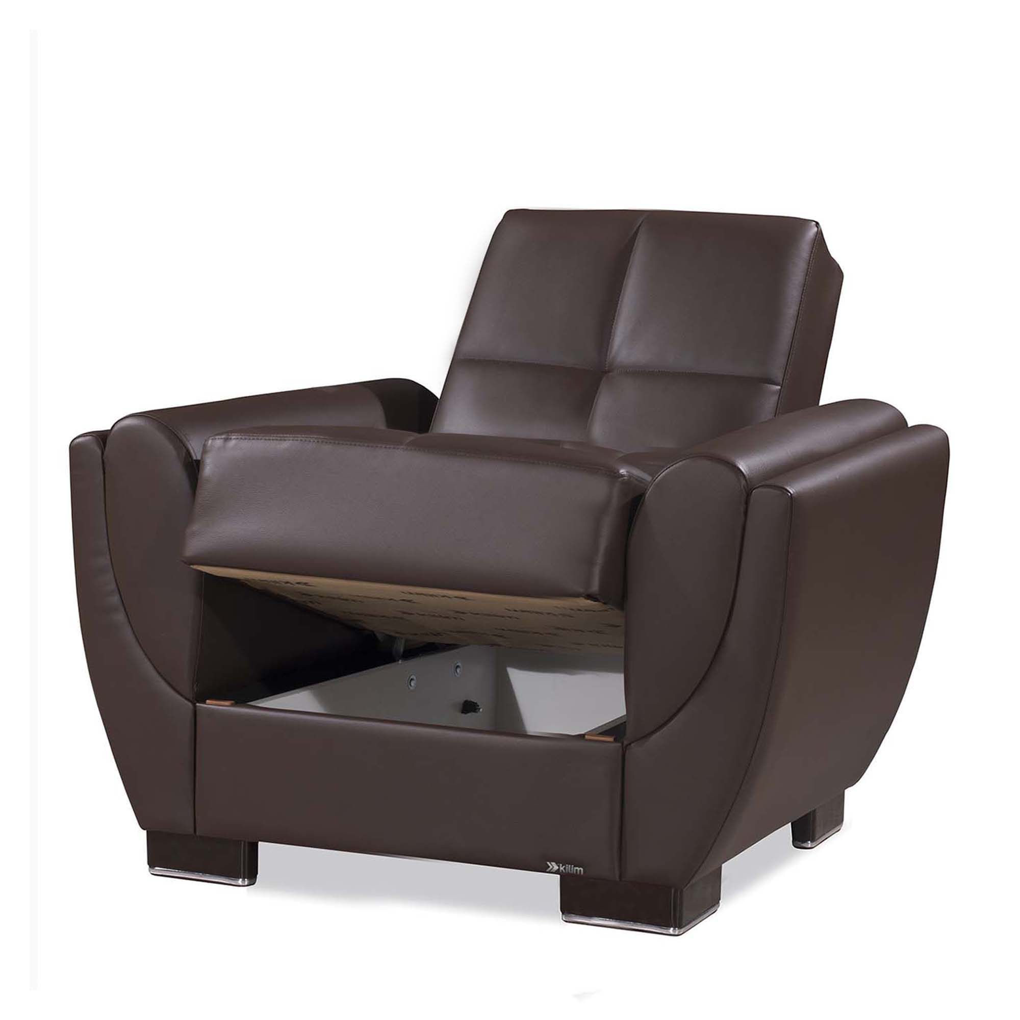 Armada Air PU Convertible Sleeper Chair