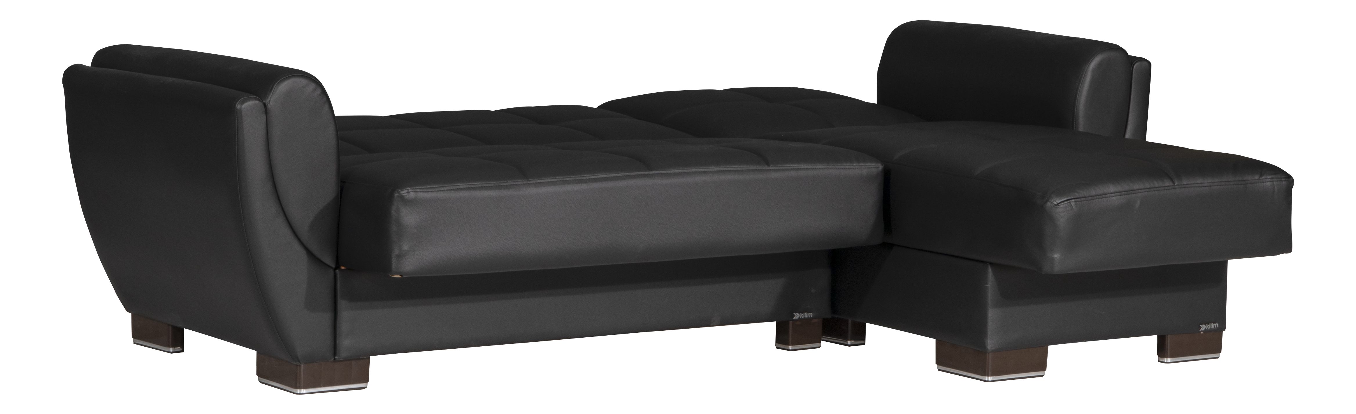 Armada Air PU Convertible L-Shaped Lounge Sectional Sofa