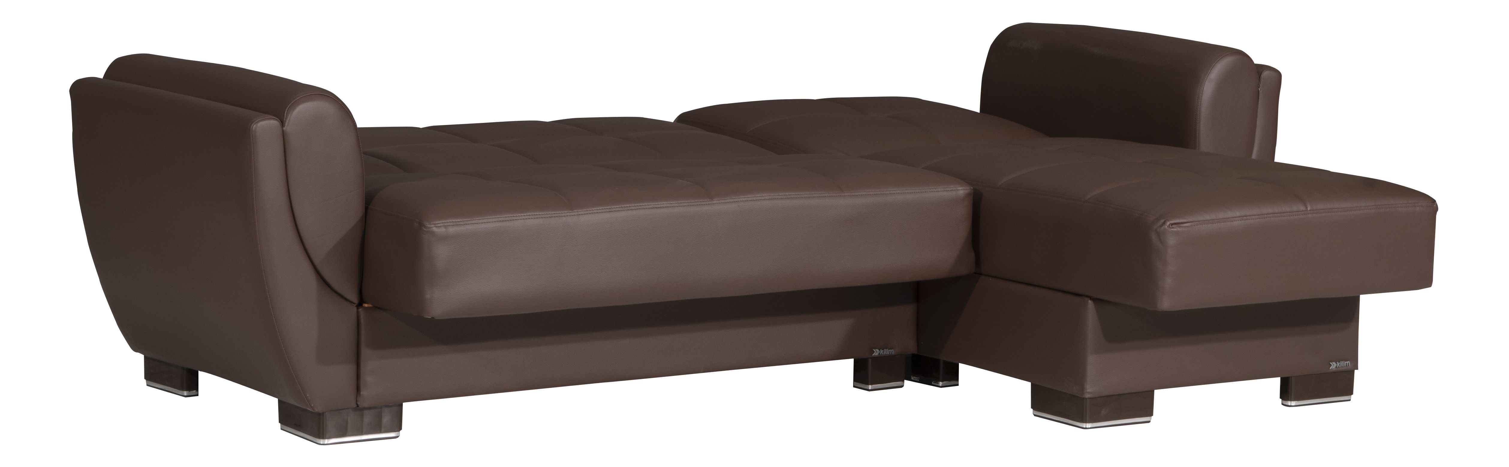 Armada Air PU Convertible L-Shaped Lounge Sectional Sofa