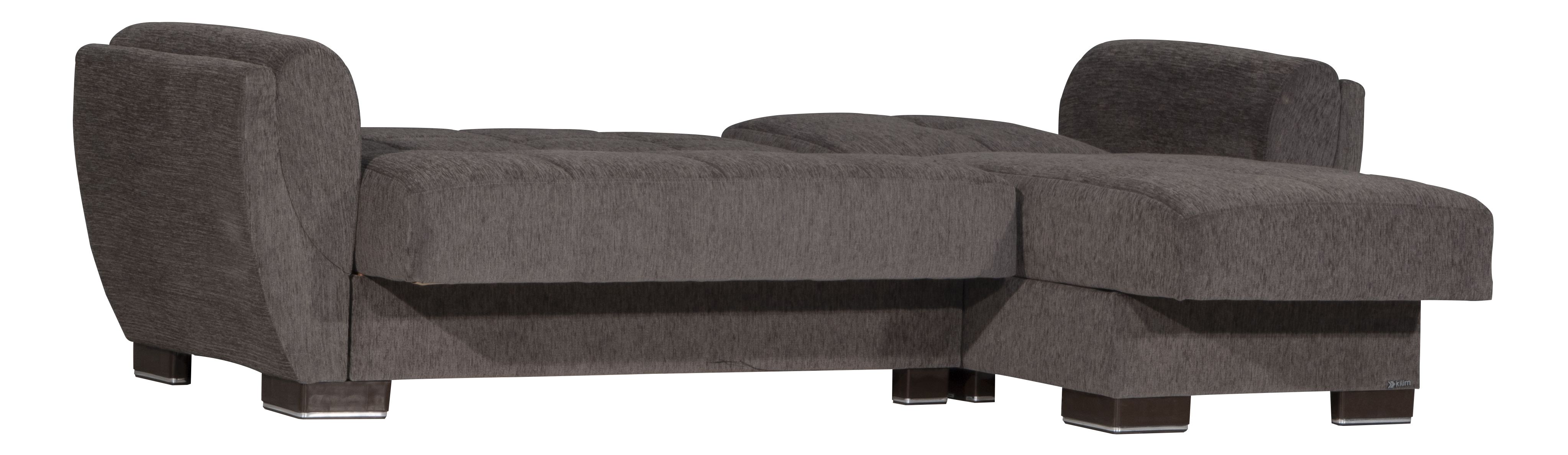 Armada Air Fabric Convertible L-Shaped Lounge Sectional Sofa