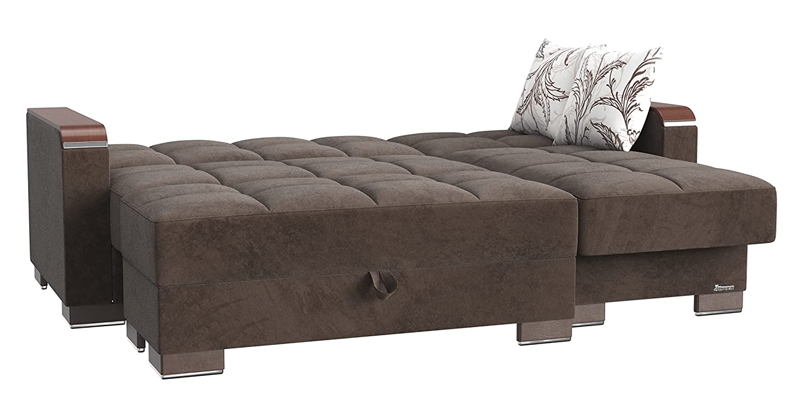 Armada X Microfiber Convertible L-Shaped Lounge Sectional Sofa
