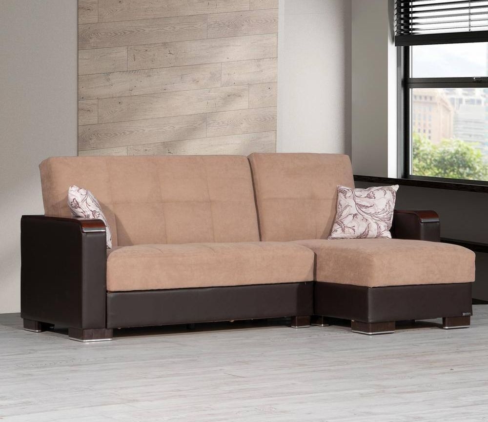 Armada X Fabric/PU Convertible L-Shaped Lounge Sectional Sofa