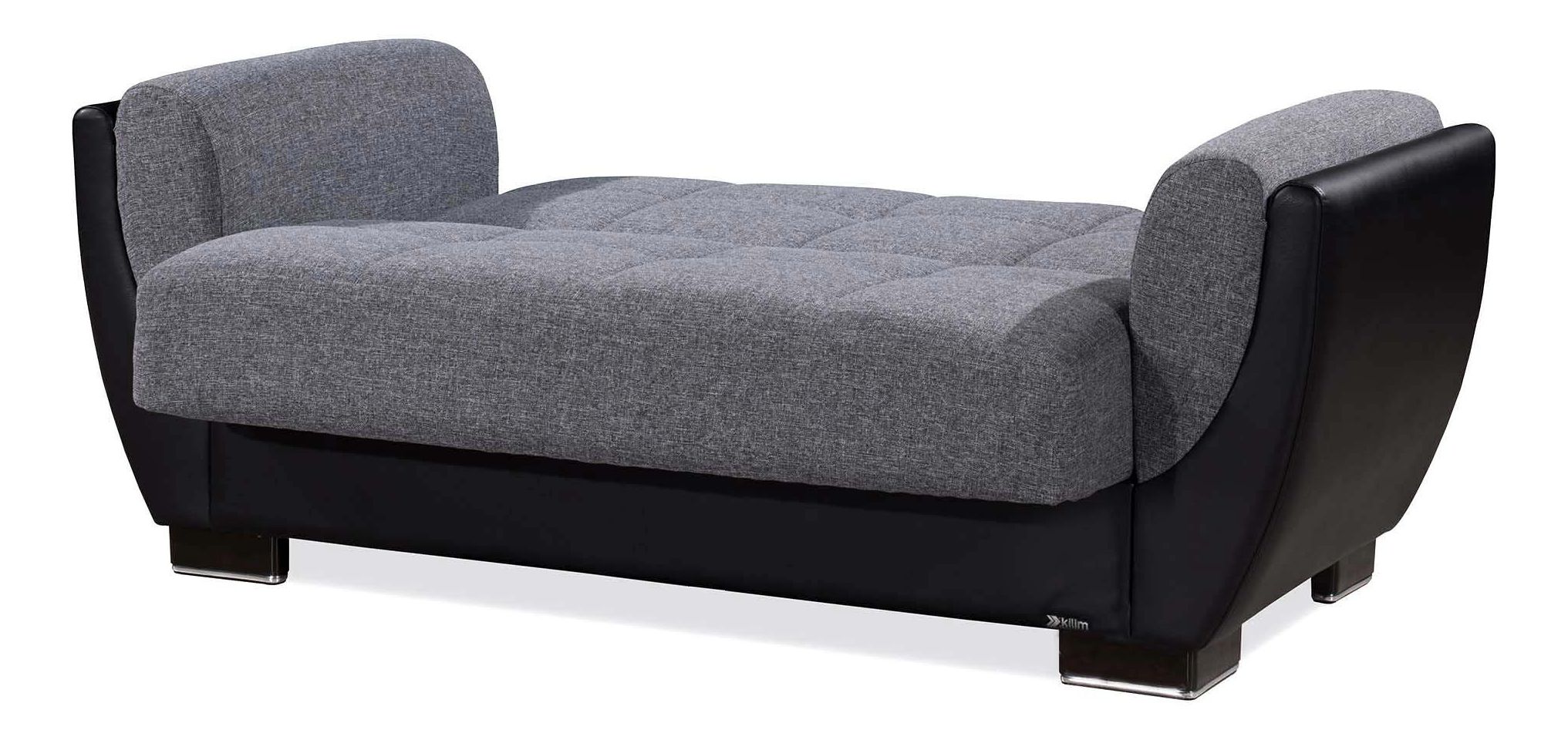 Armada Air Fabric/PU Convertible Loveseat