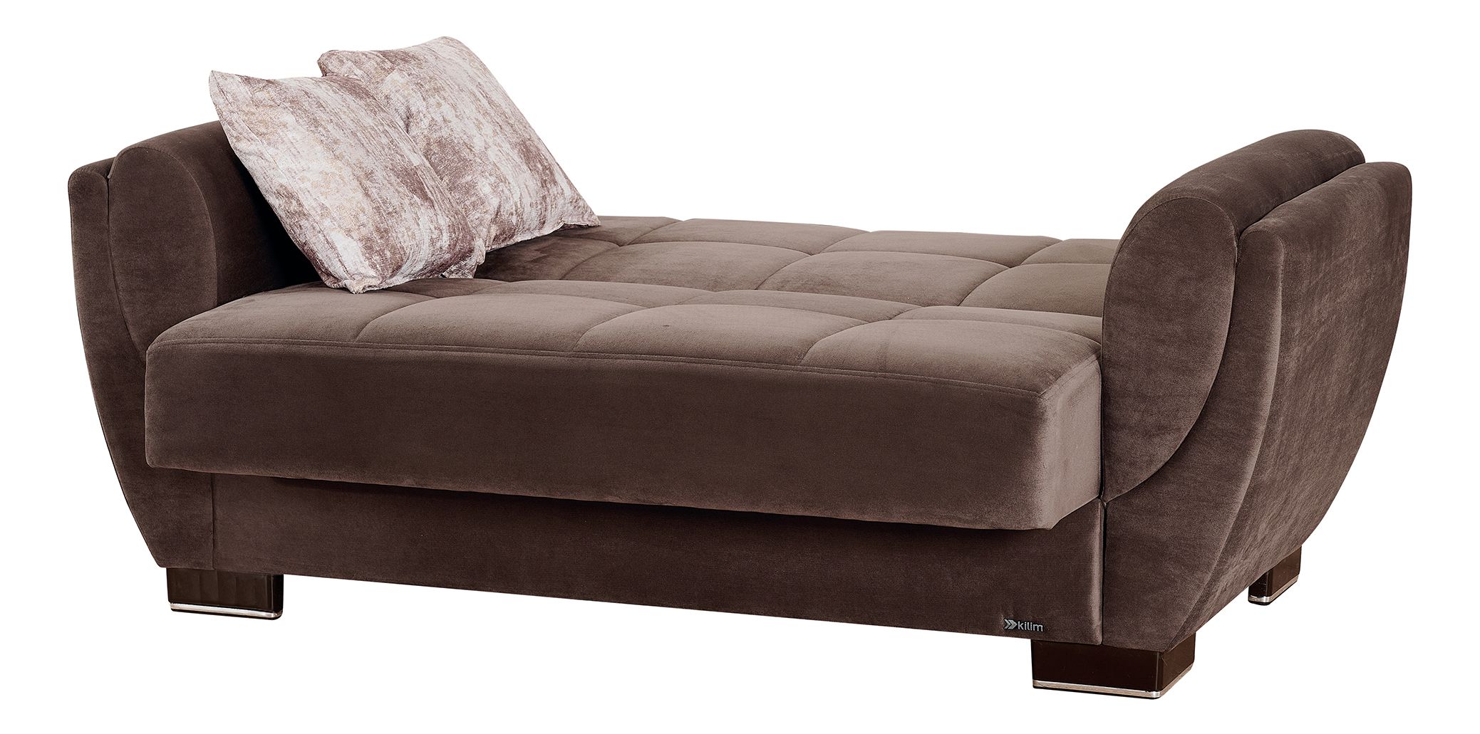 Armada Air Microfiber Fabric Convertible Loveseat