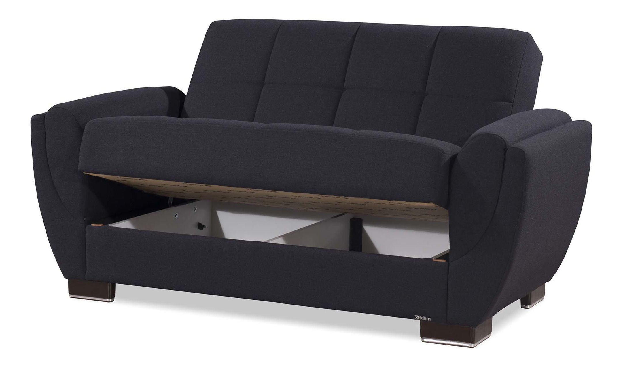 Armada Air Fabric Convertible Loveseat