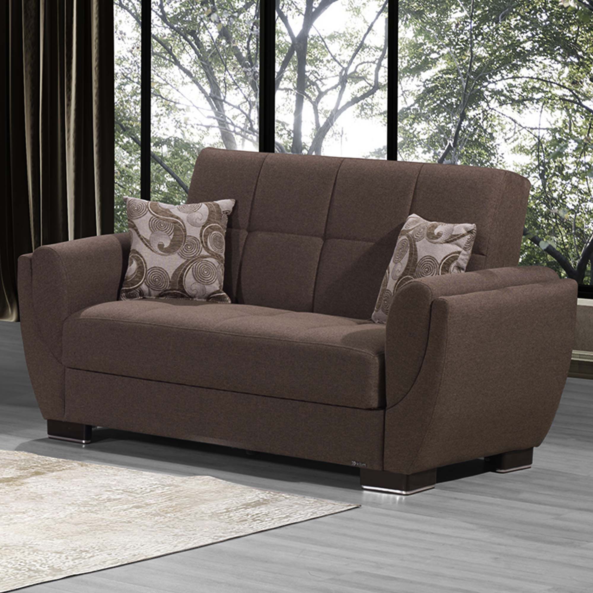 Armada Air Fabric Convertible Loveseat