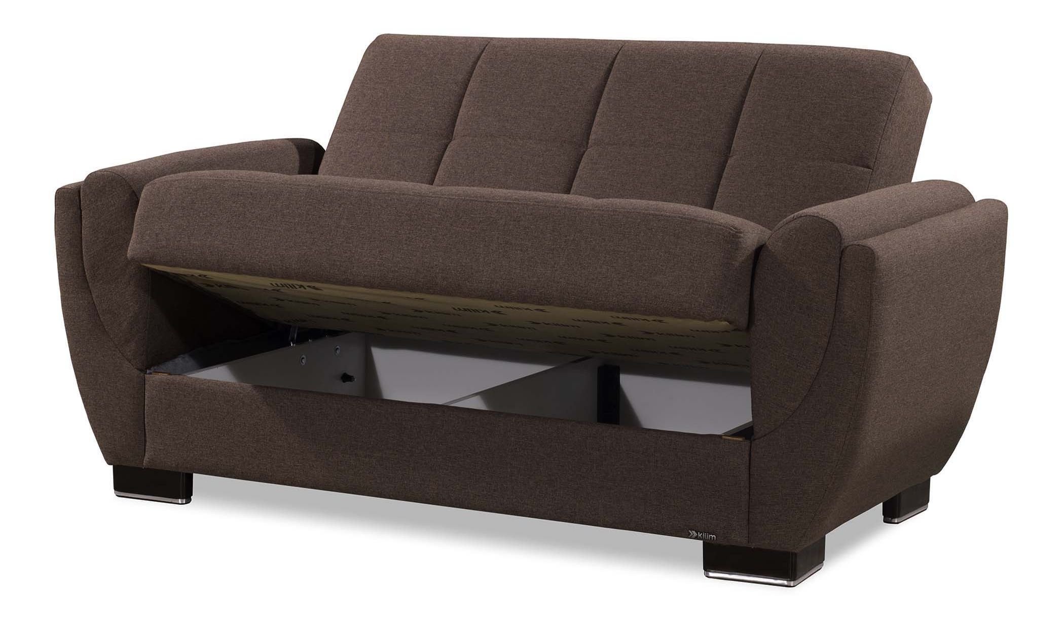 Armada Air Fabric Convertible Loveseat