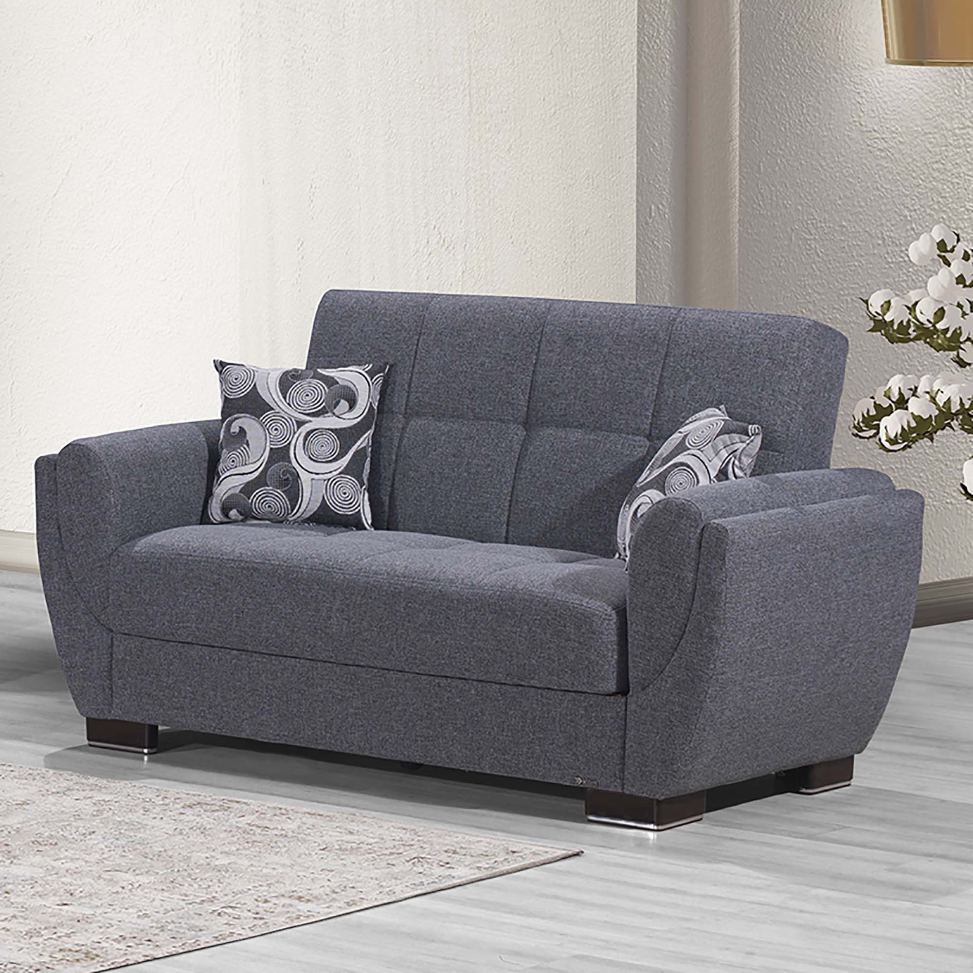 Armada Air Fabric Convertible Loveseat