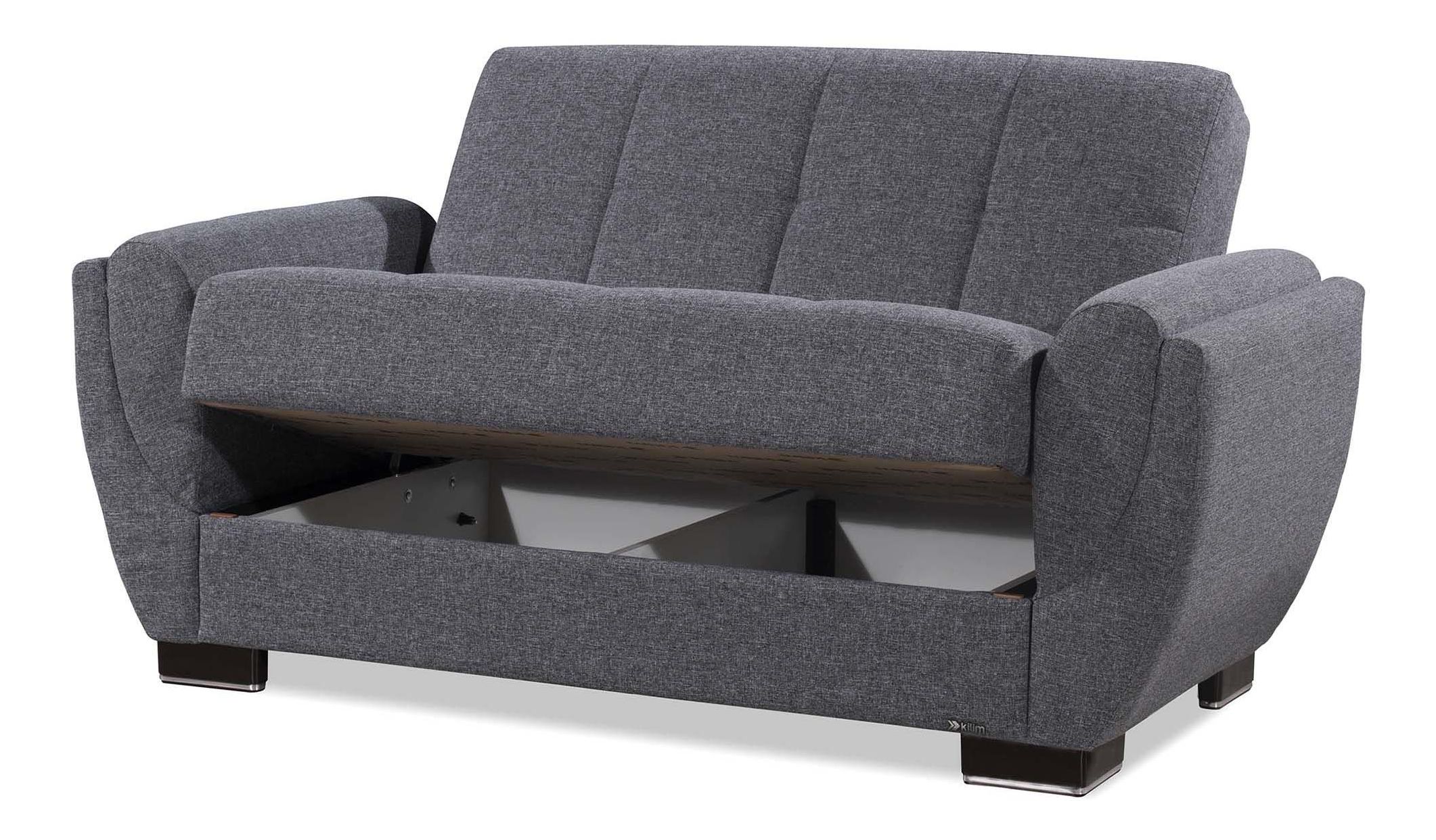 Armada Air Fabric Convertible Loveseat