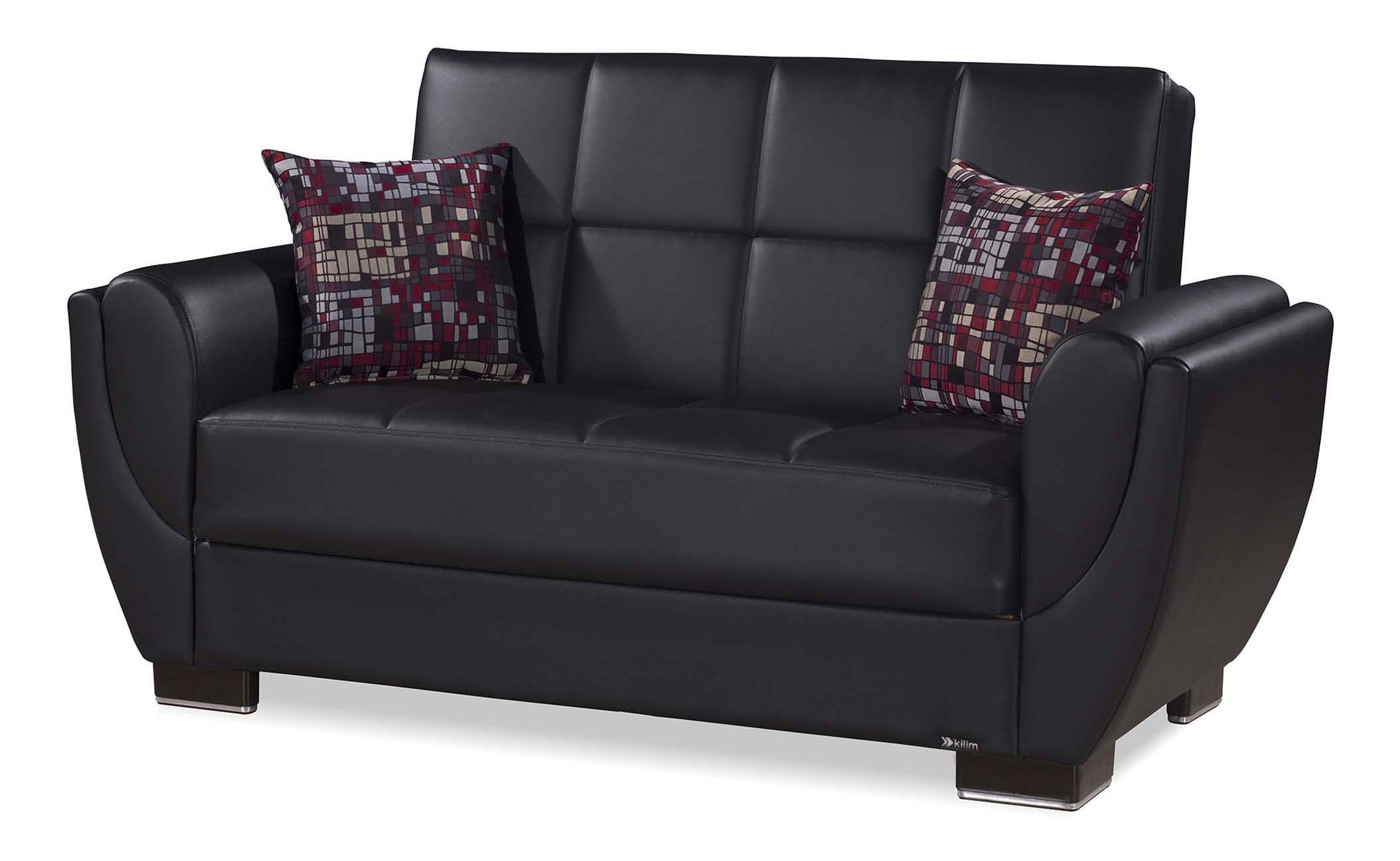 Armada Air PU Convertible Loveseat