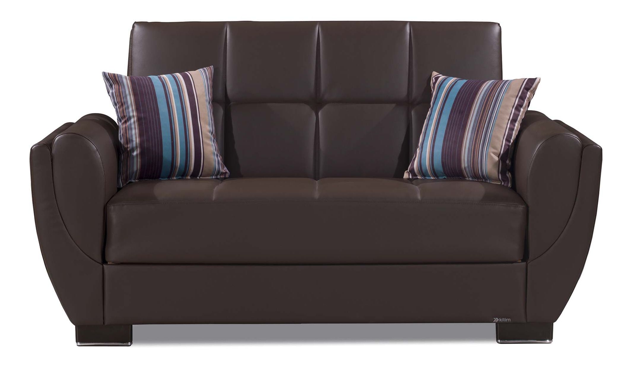 Armada Air PU Convertible Loveseat