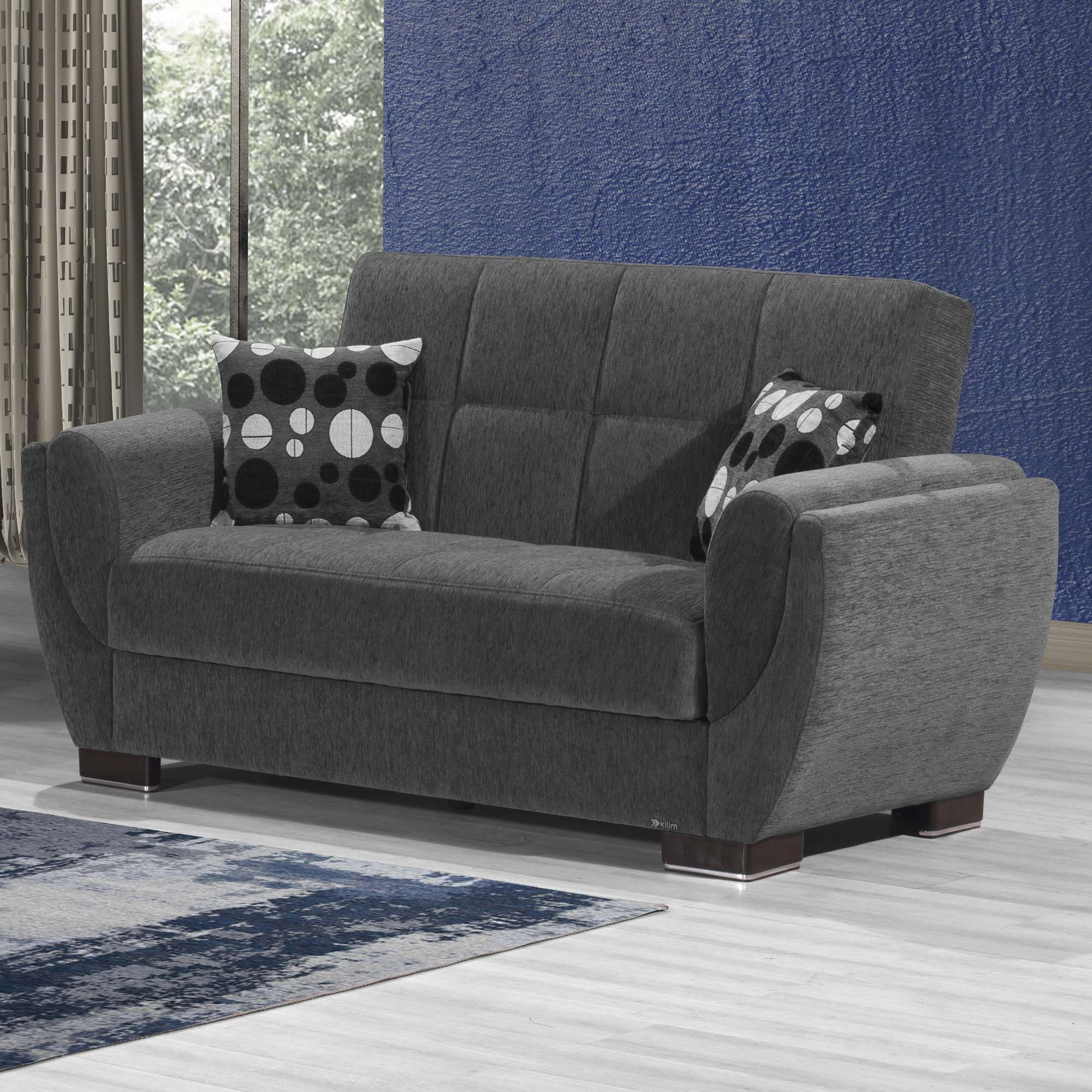 Armada Air Fabric Convertible Loveseat