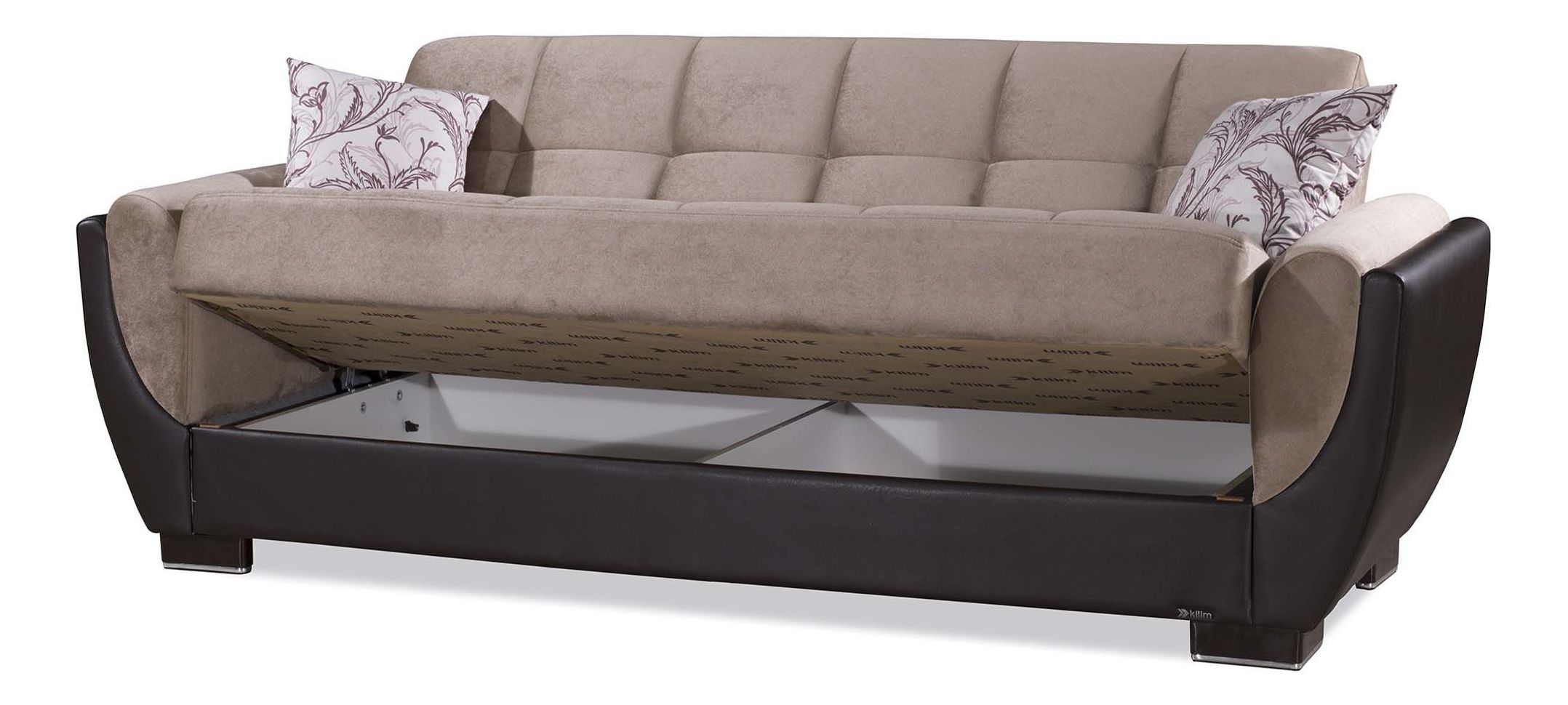 Armada Air Fabric/PU Convertible Sofabed
