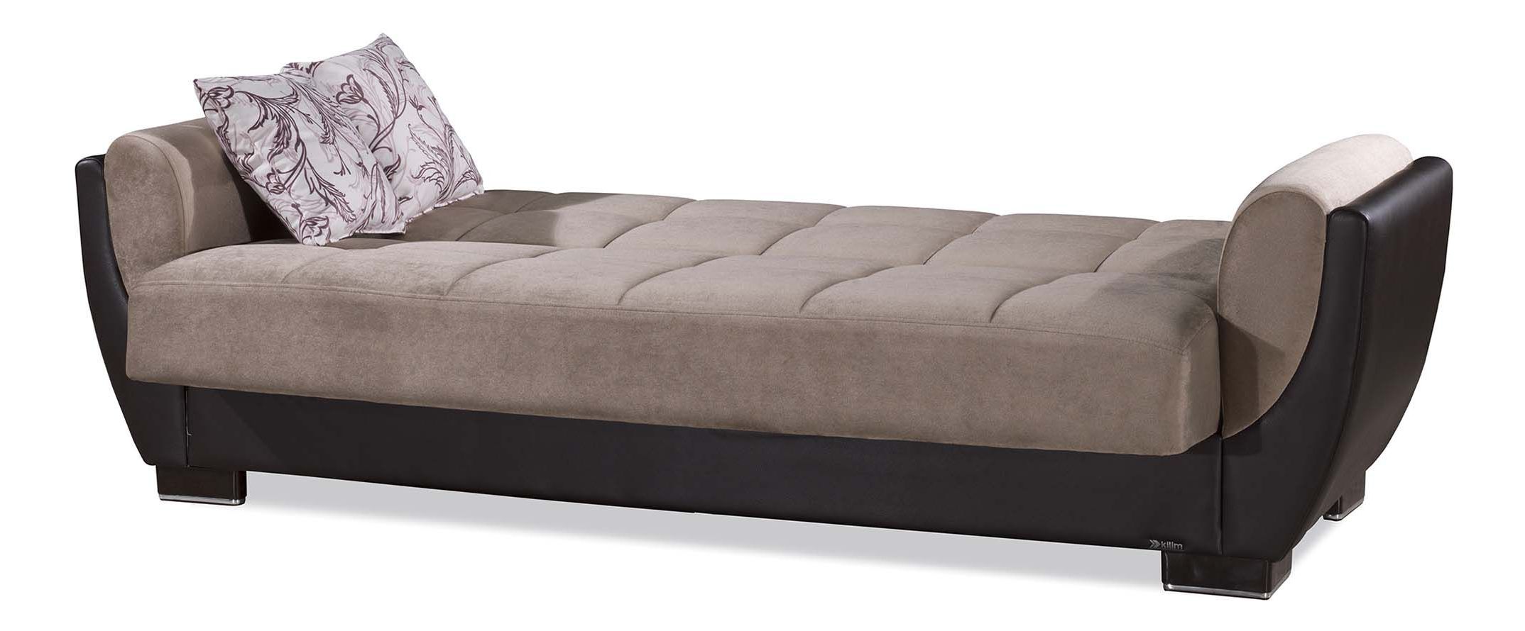 Armada Air Fabric/PU Convertible Sofabed