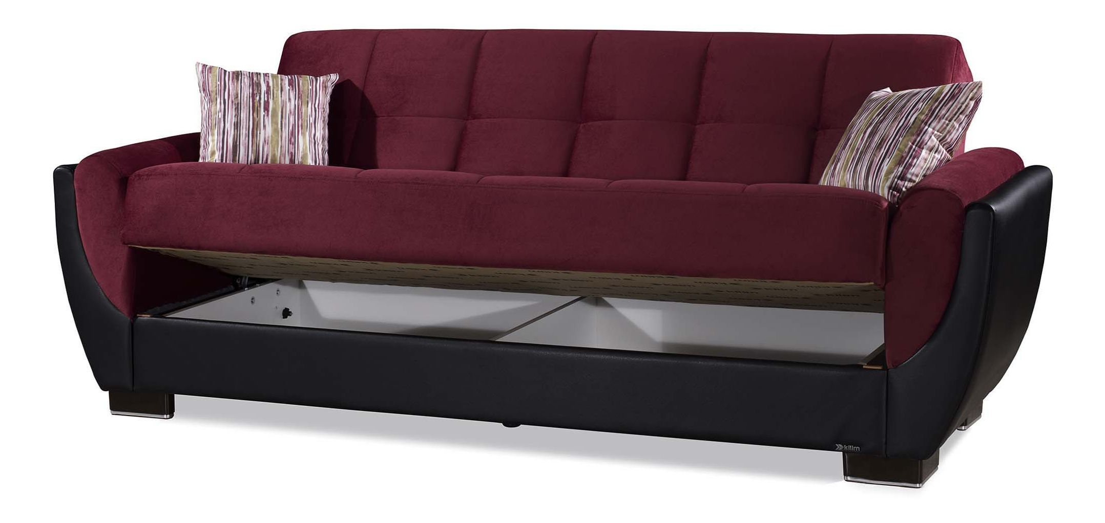 Armada Air Fabric/PU Convertible Sofabed