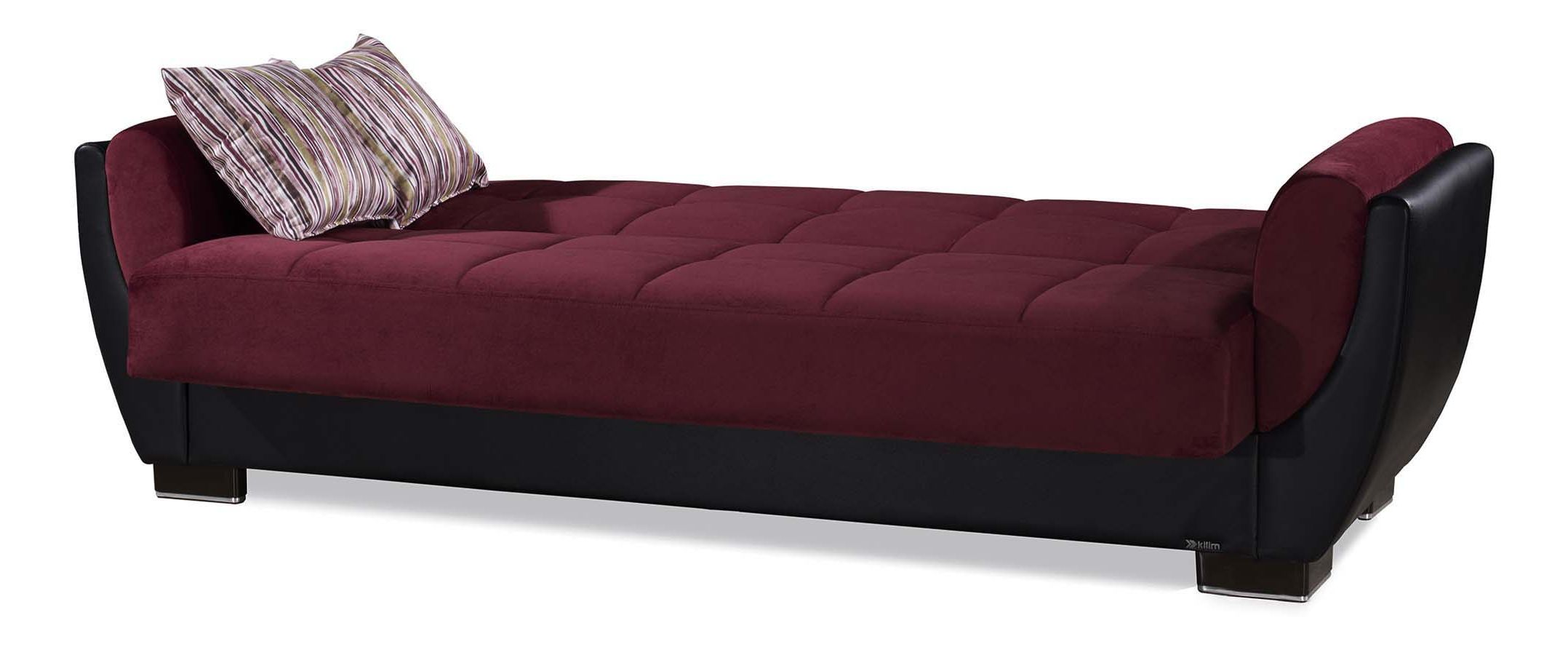 Armada Air Fabric/PU Convertible Sofabed