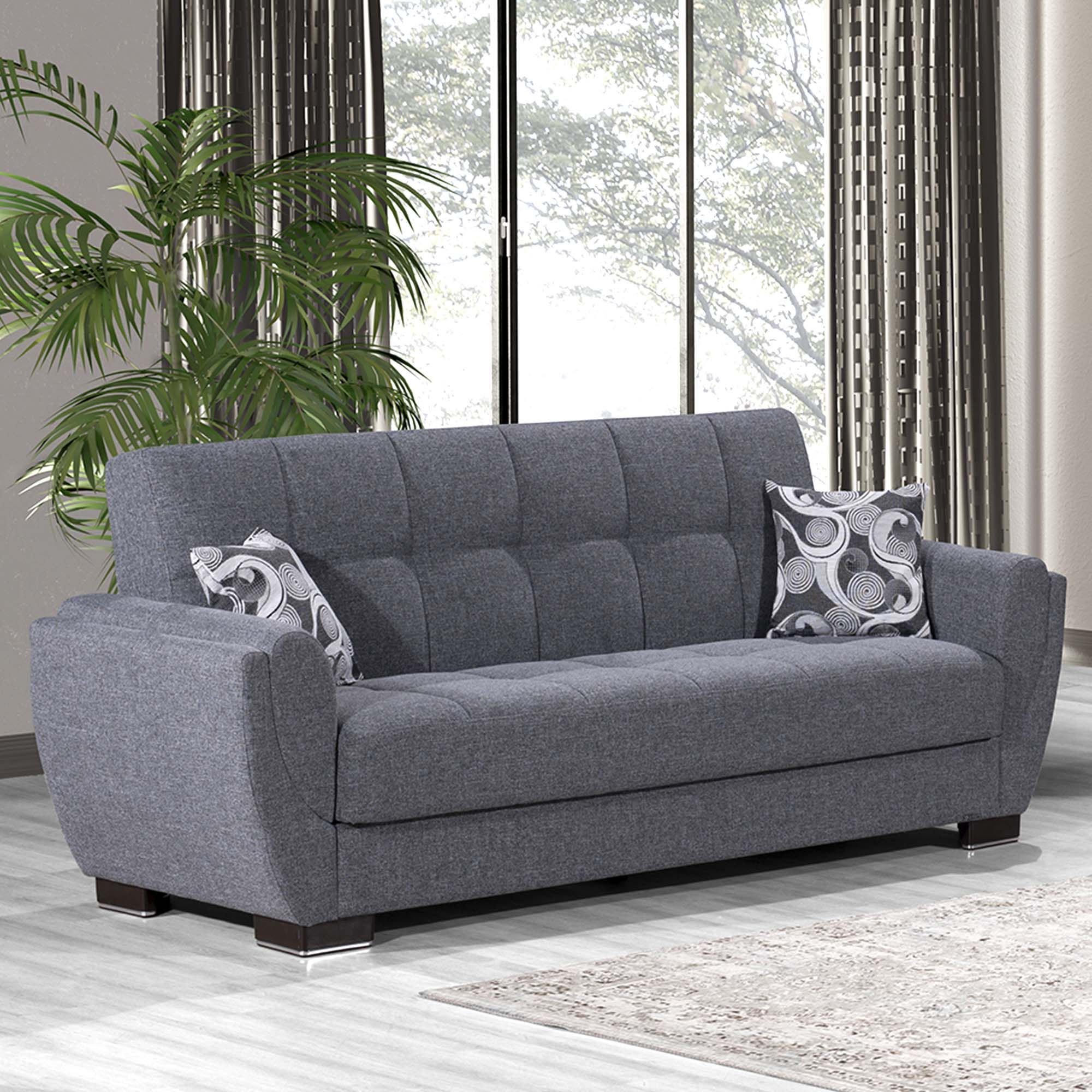 Armada Air Chenille Fabric Convertible Sofabed