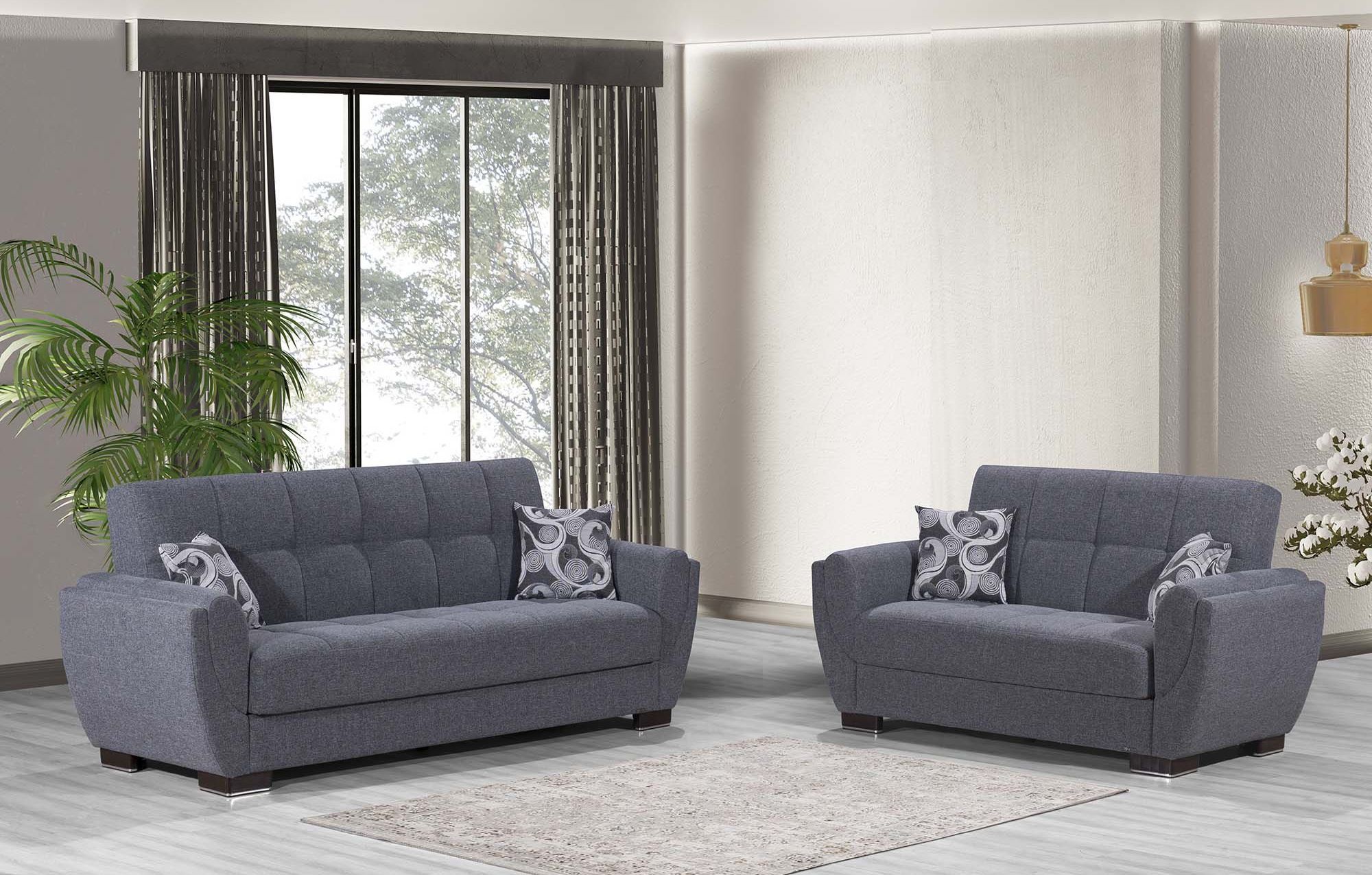 Armada Air Chenille Fabric Convertible Sofabed