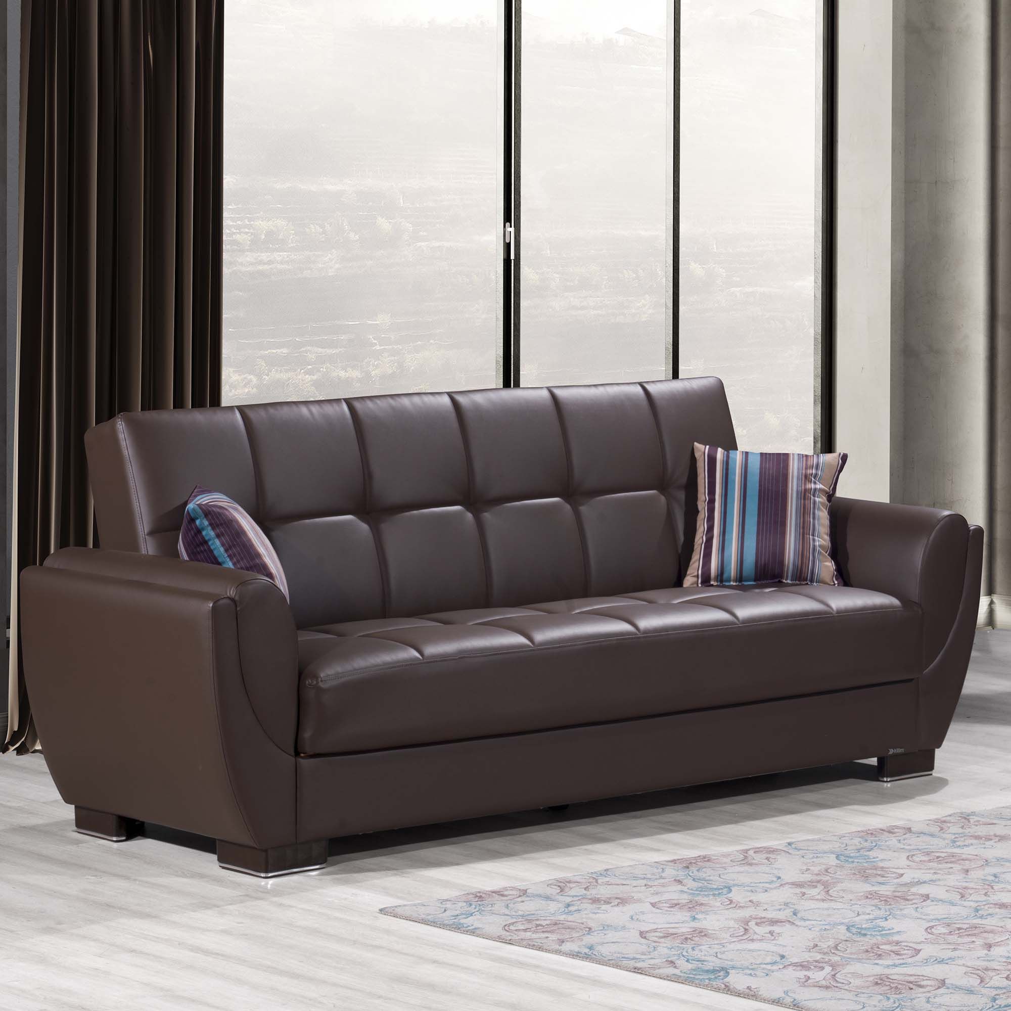Armada Air PU Convertible Sofabed