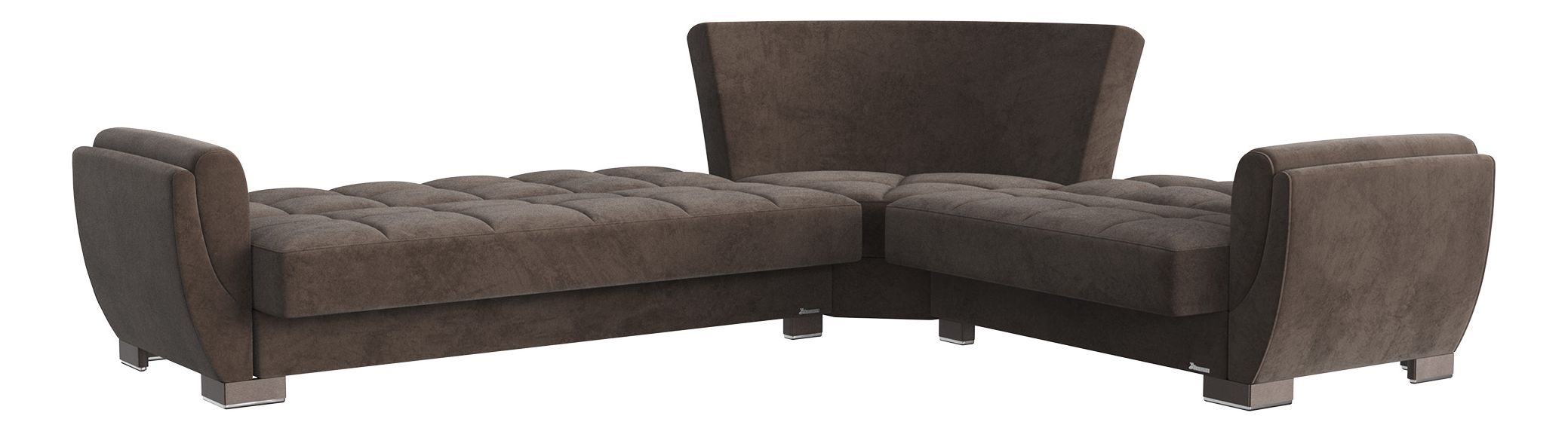 Armada Air Fabric Convertible L-Shaped Sectional Sofa