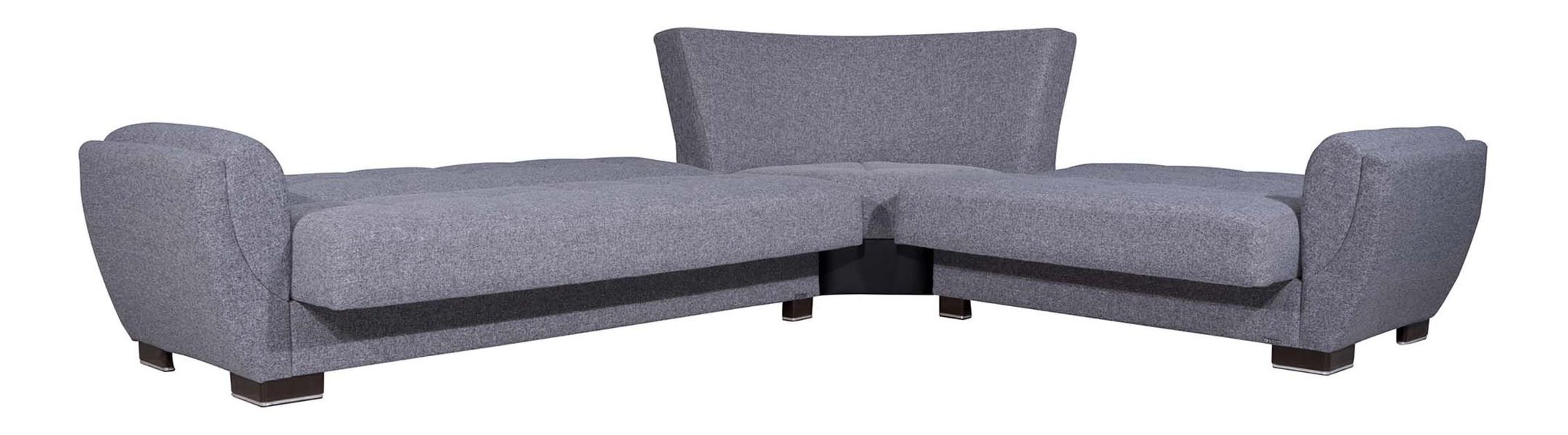 Armada Air Fabric Convertible L-Shaped Sectional Sofa