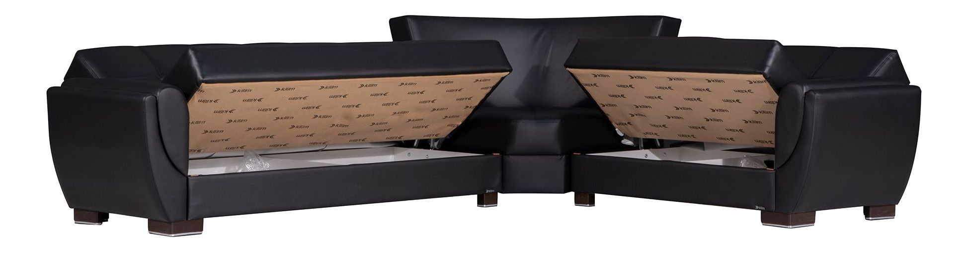 Armada Air PU Convertible L-Shaped Sectional Sofa