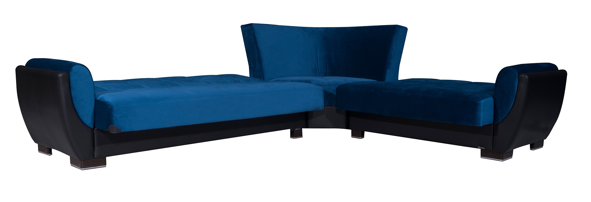 Armada Air Fabric/PU Convertible L-Shaped Sectional Sofa