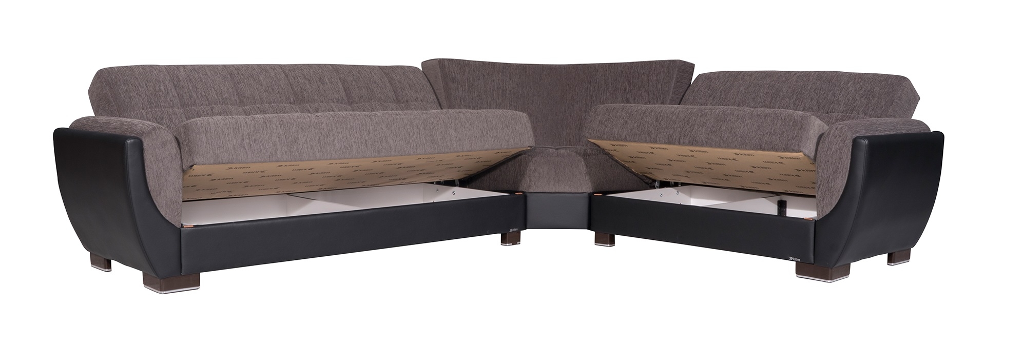 Ottomanson CAIR-114-SEC Sectional, Brown