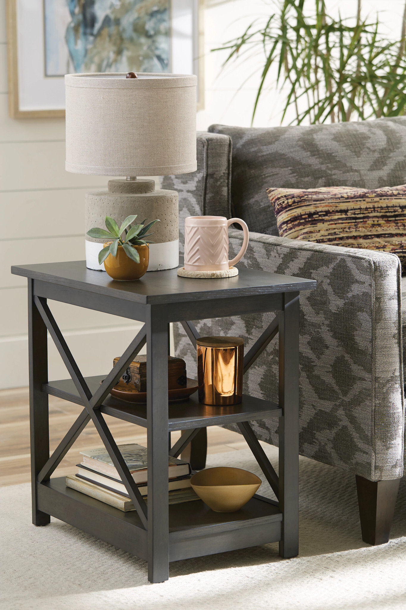 Rectangular Wood Chairside Table