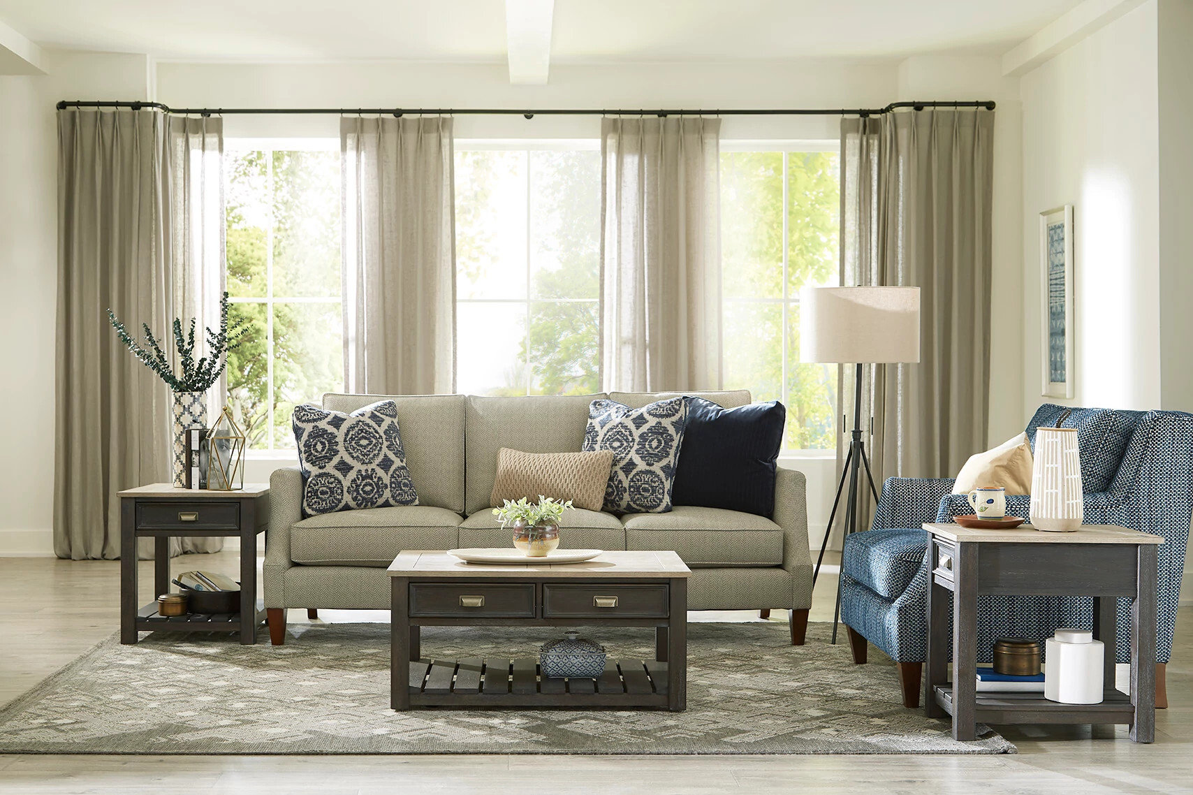  View all of the items in the Lyle Creek-Hamilton collection  Hammary Living Room Rectangular Truck Coffee Table