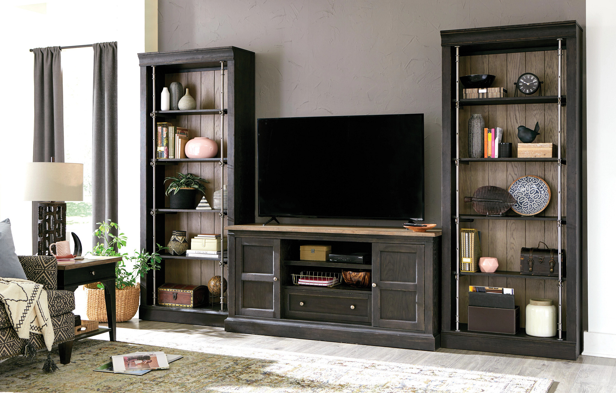 Hancock Wood 5-Tier Bunching Bookcase