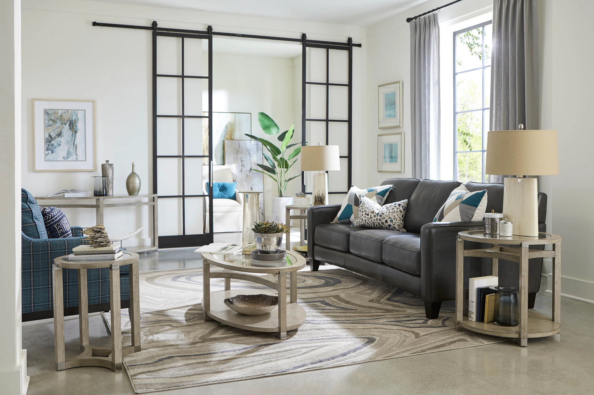 Hammary Solstice Oval Living Room Coffee Table