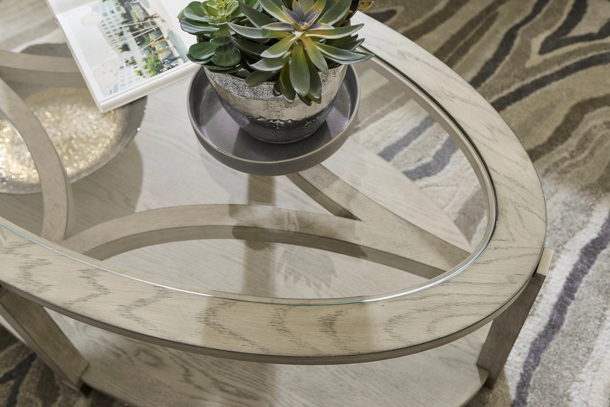 Hammary Coffee Table, Soft Beige