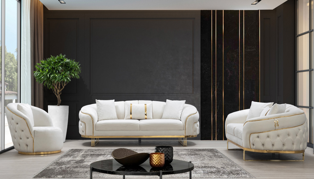 Alanya Tufted Fabric Chair