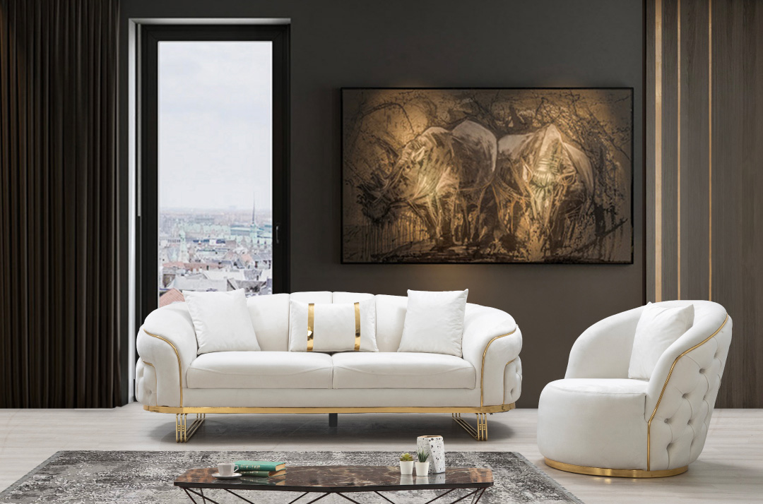 Alanya Tufted Fabric Chair