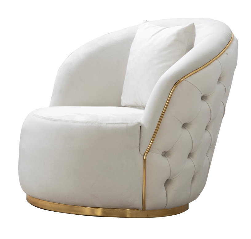 Alanya Tufted Fabric Living Room Set