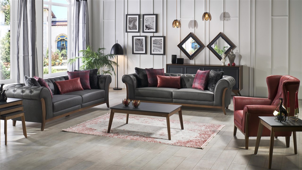 Alegro Fabric Living Room Set
