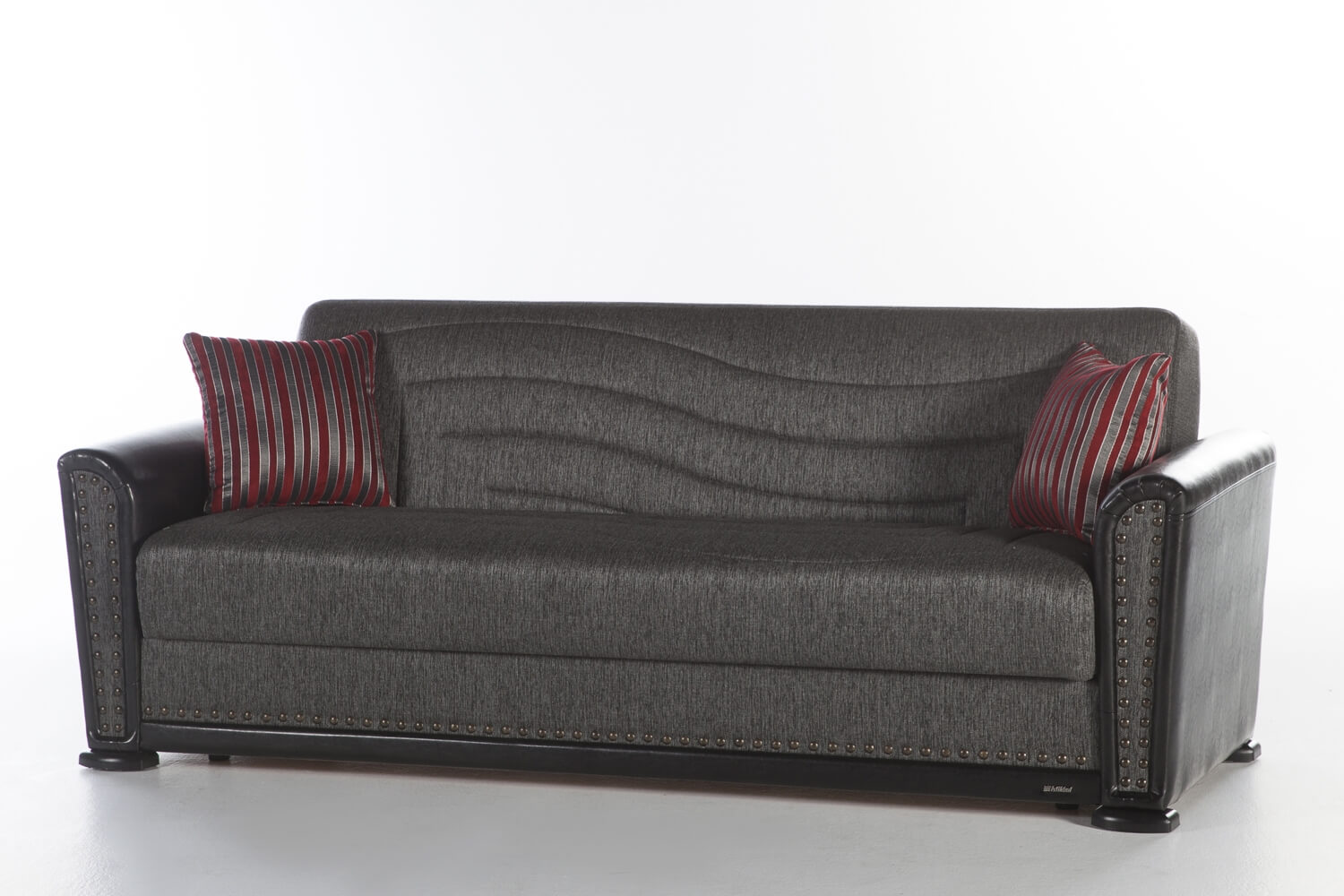 Alfa Fabric/PU Storage Sleeper Sofabed
