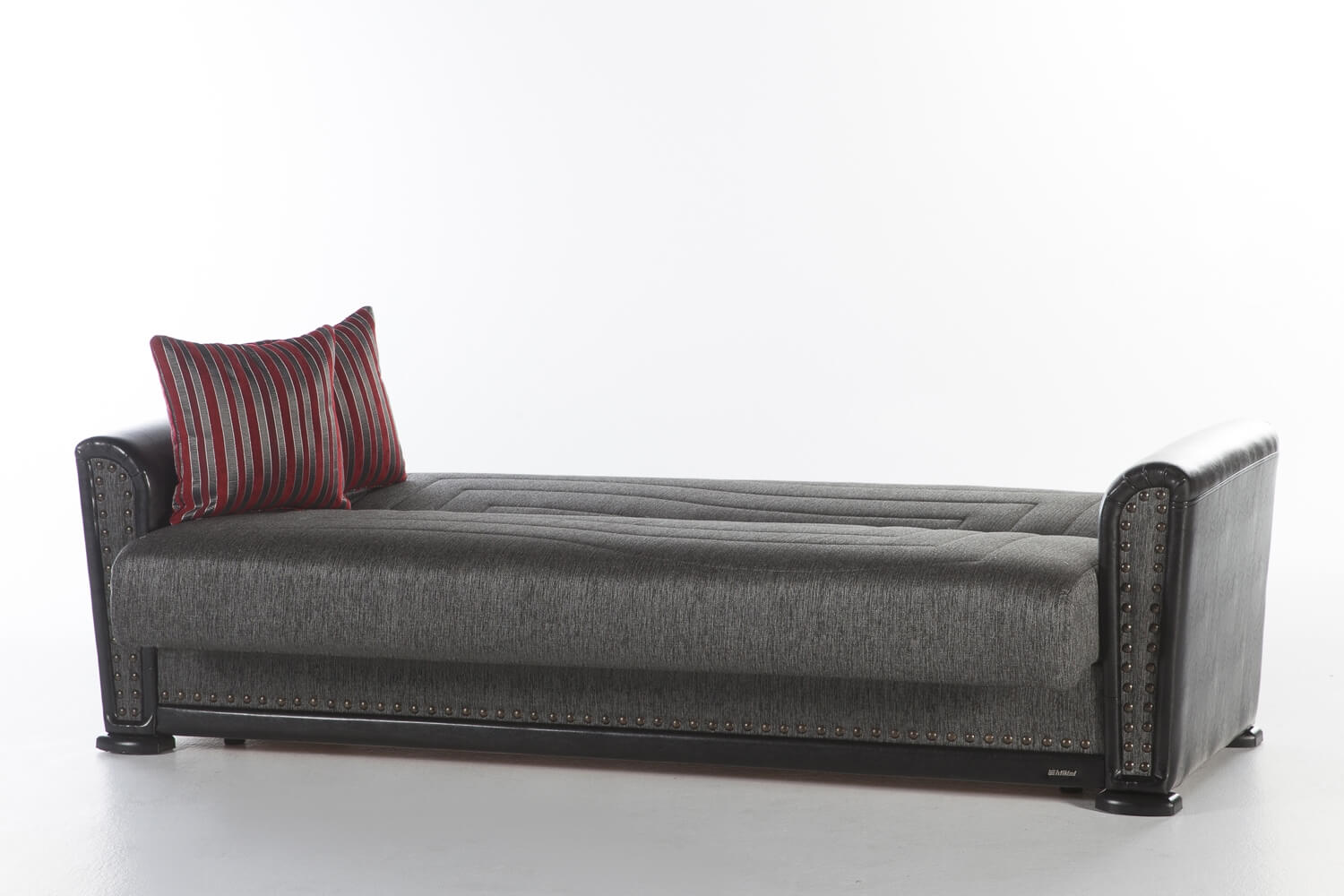 Alfa Fabric/PU Storage Sleeper Sofabed