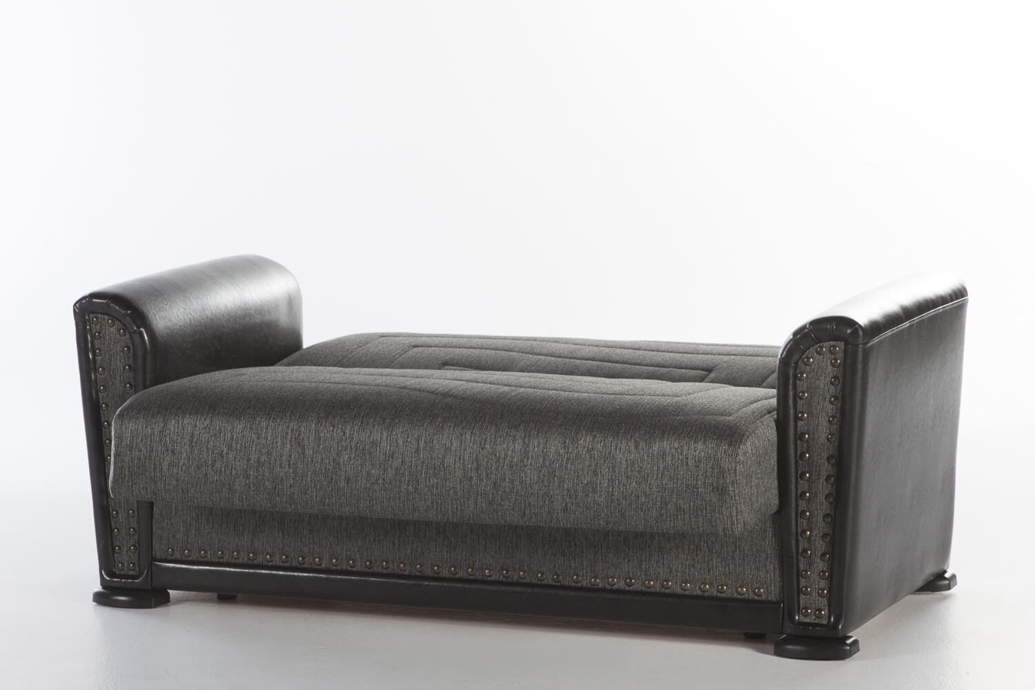 Alfa Fabric/PU Storage Sleeper Loveseat