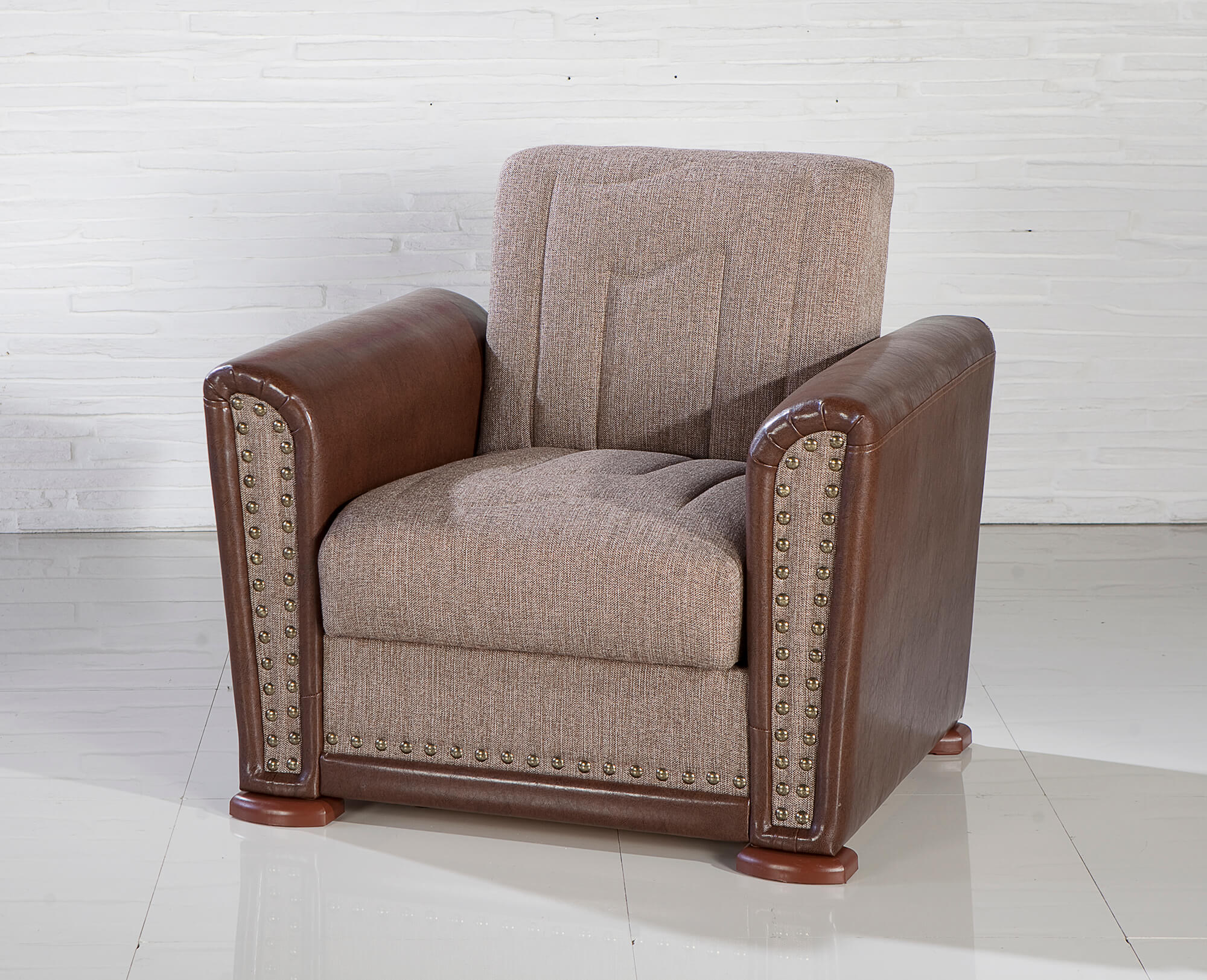 Alfa Armchair Redeyef Brown by Sunset (Istikbal) Furniture