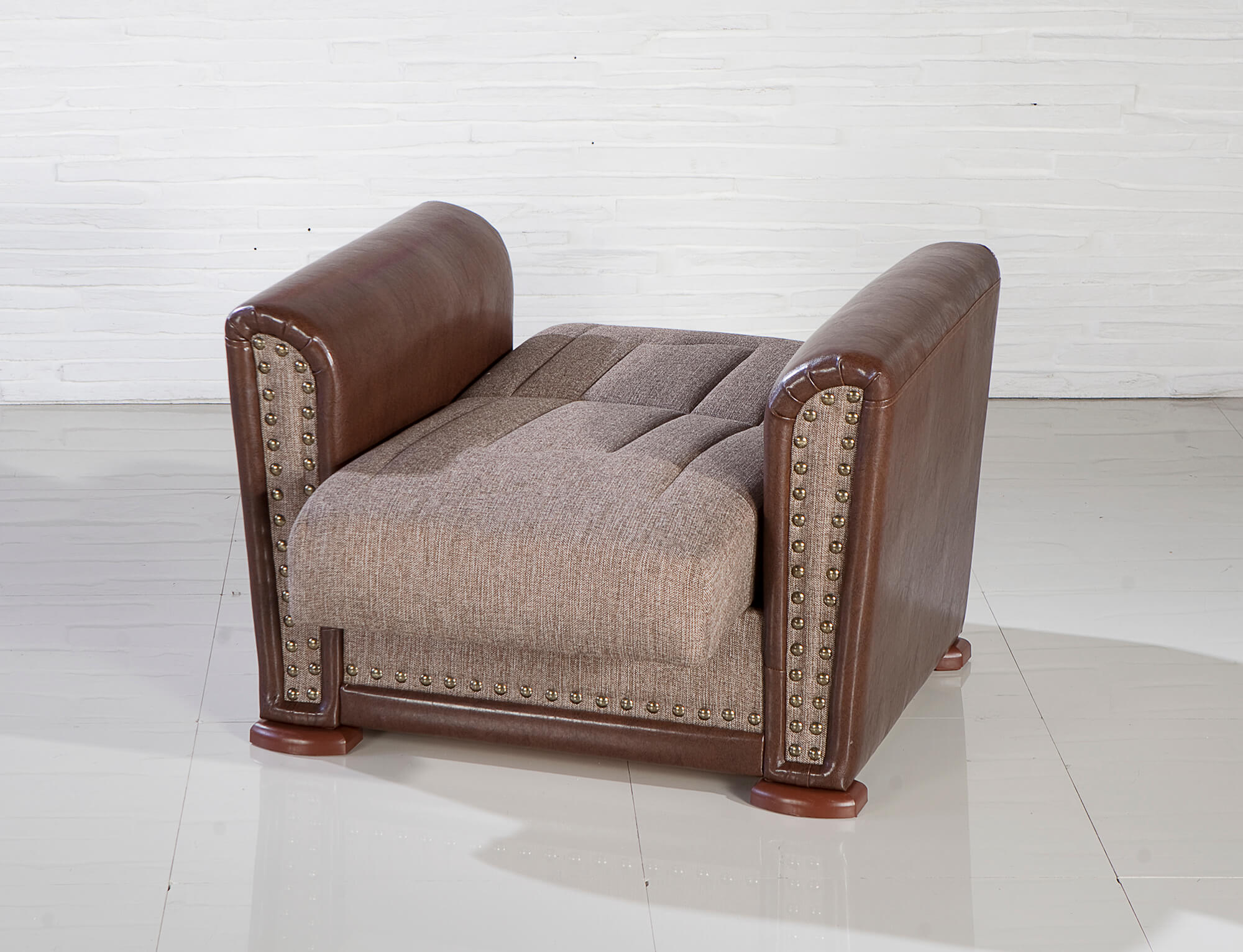 Alfa Armchair Redeyef Brown by Sunset (Istikbal) Furniture