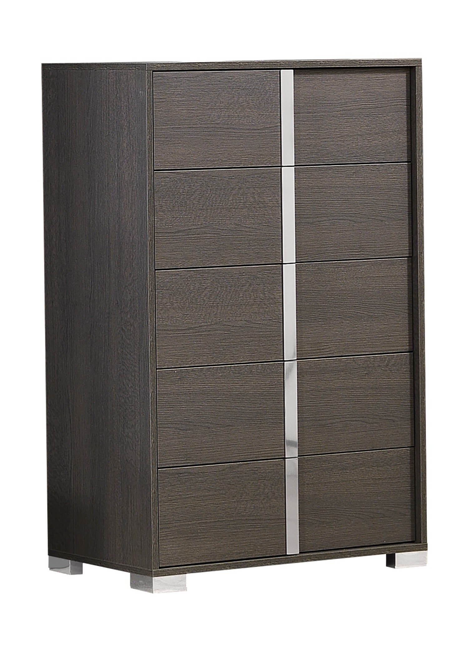Alice Wood Veneer 5-Drawer Chest