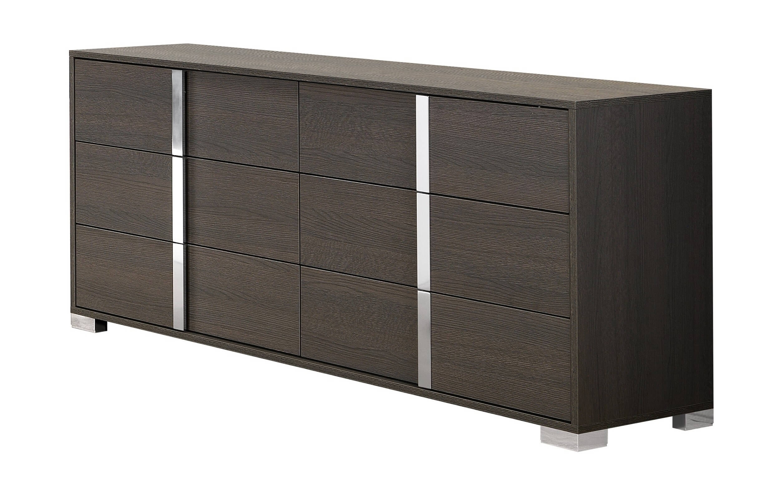 Alice Wood Veneer 6-Drawer Dresser